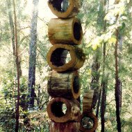 Hollow-log-stack
